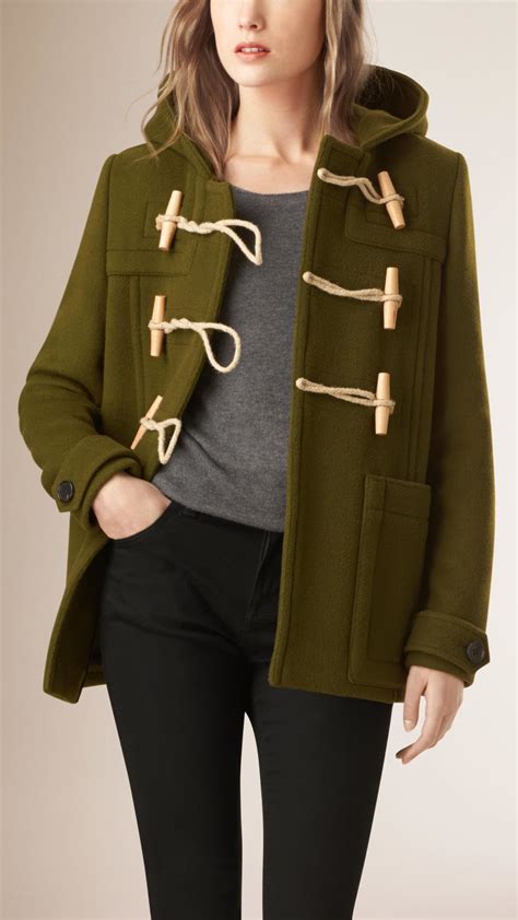 burberry green duffle coat|burberry duffle coat baby.